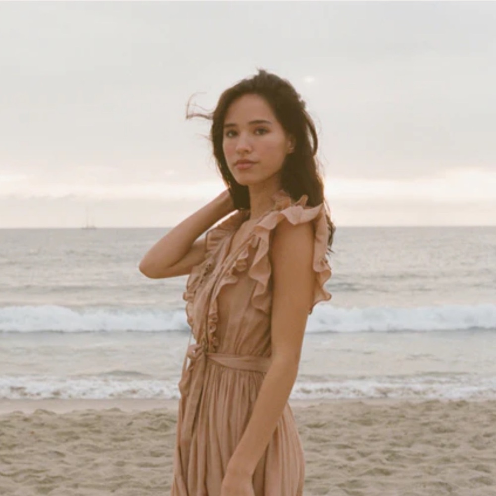 Dôen Carnation Dress in Toffee (XS) GUC